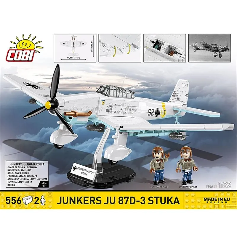 JUNKERS JU 87G-2 STUKA, 556 PCS HC WWII  - 4