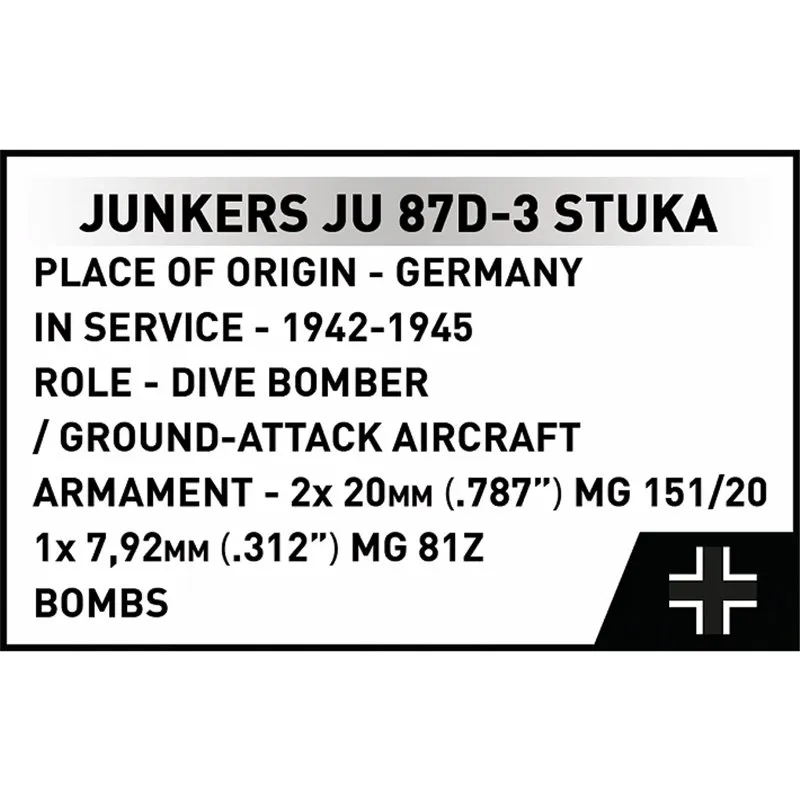 JUNKERS JU 87G-2 STUKA, 556 PCS HC WWII  - 9