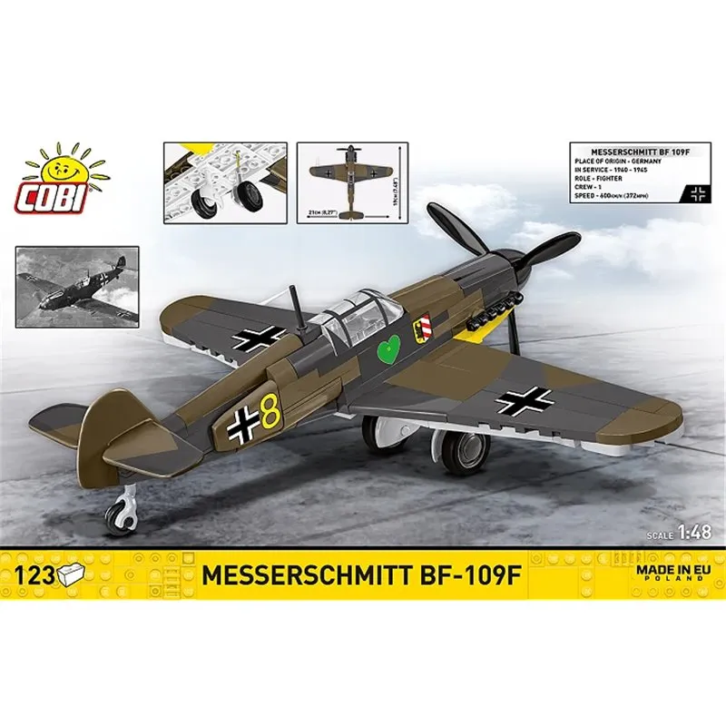 MESSERSCHMITT BF-109F, 123 PCS HC WWII  - 4