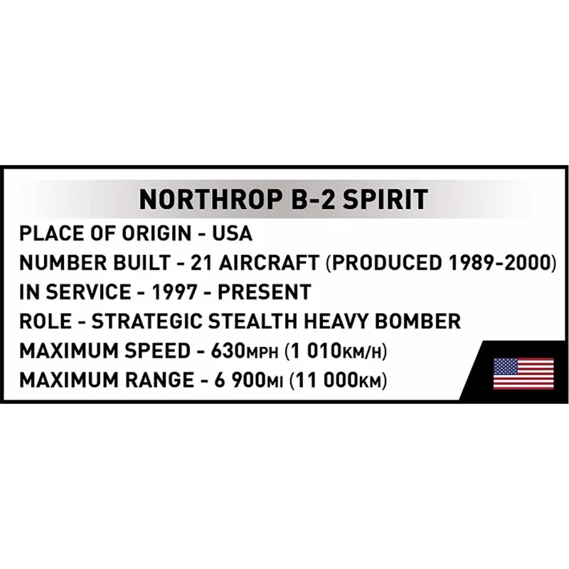 NORTHROP GRUMMAN B2, 1115 PCS ARMED FORCES  - 5