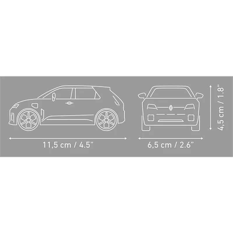 RENAULT 5 E-TECH GREEN, 78 PCS RENAULT  - 5