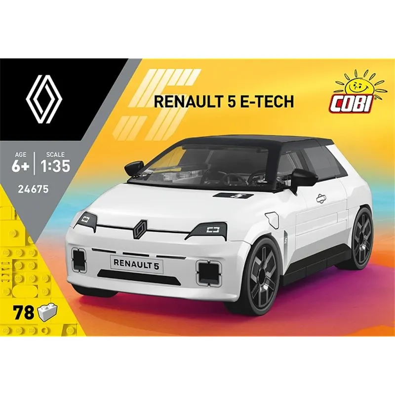 RENAULT 5 E-TECH WHITE, 78 PCS RENAULT  - 3