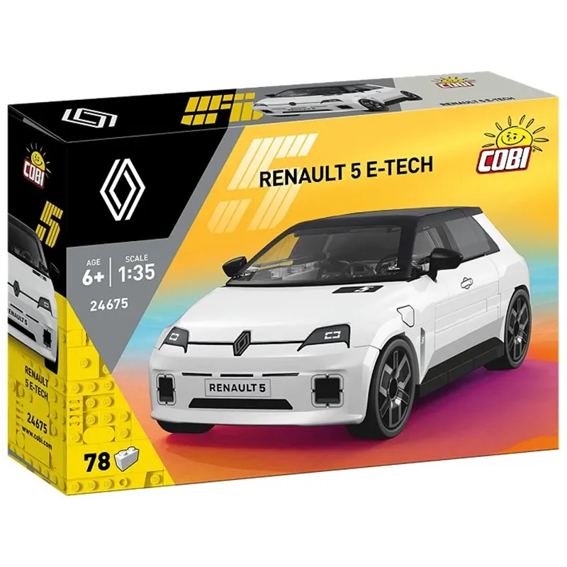 RENAULT 5 E-TECH WHITE, 78 PCS RENAULT  - 6