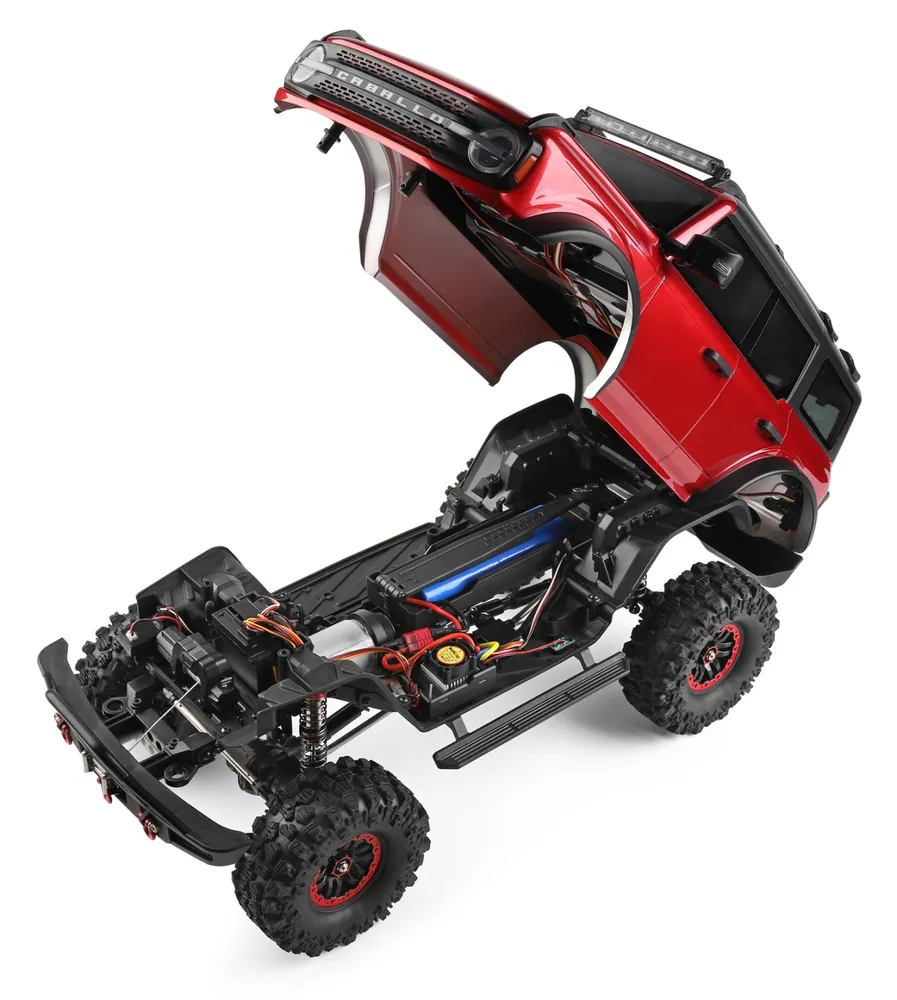 WL 104020 4WD Crawler Truck m. Vinsch 1/10 RTR Röd - 9