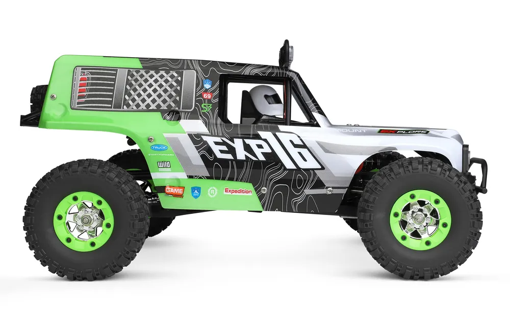 WL 124006 4WD Rock Climber 1/12 RTR Grön - 4