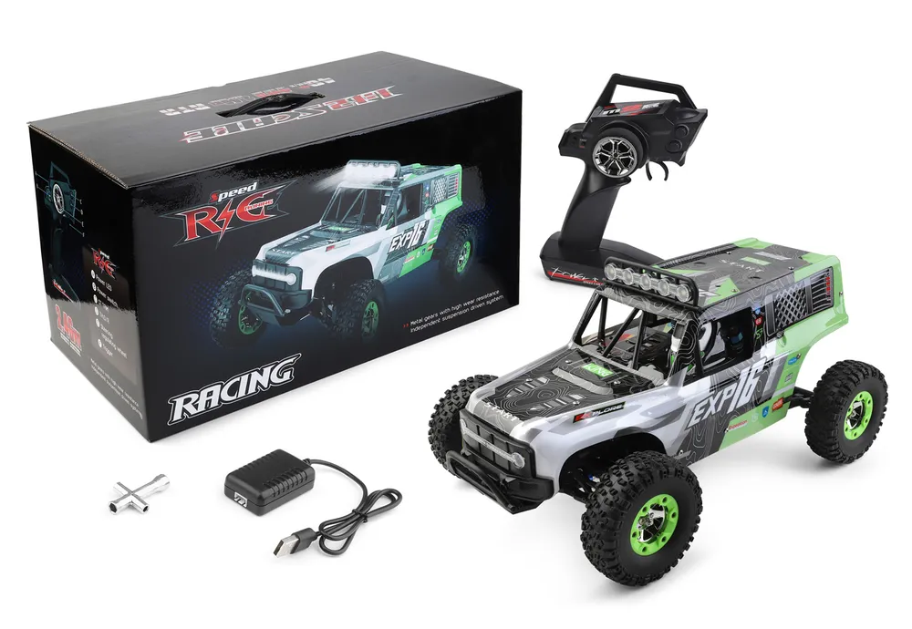 WL 124006 4WD Rock Climber 1/12 RTR Grön - 9