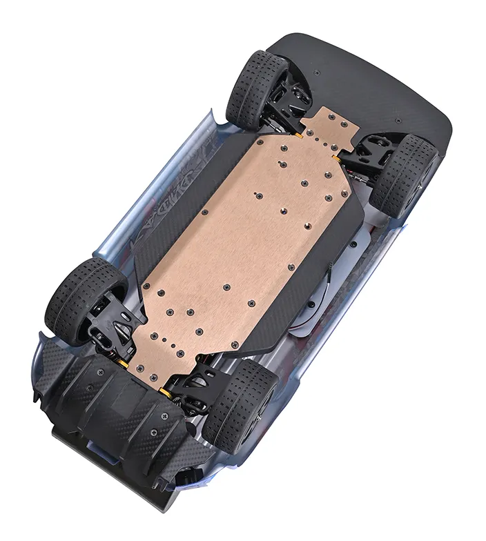 WL 124020 4WD Borstlös On-road 1/12 RTR Gul - 4