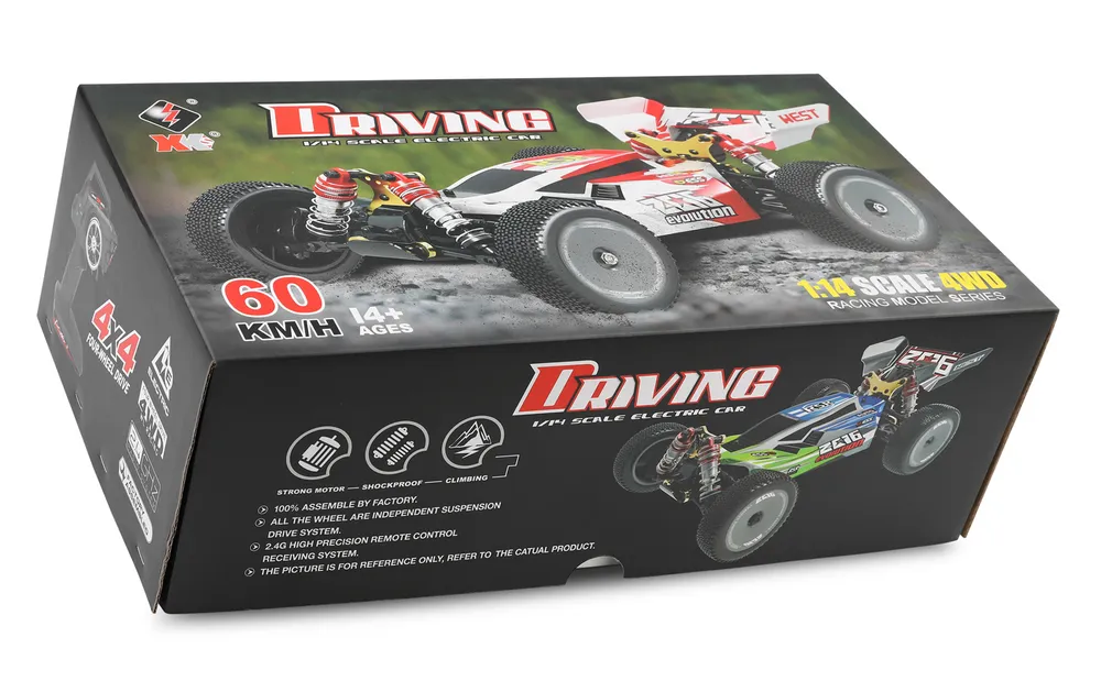 WL 144001 4WD Buggy 1/14 RTR Röd - 10