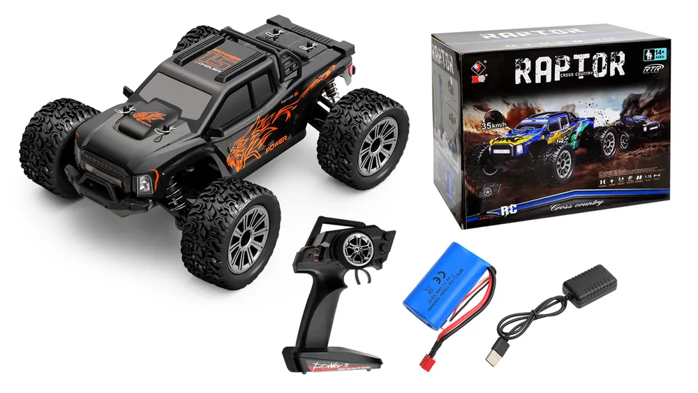 WL 164018 4WD Monstertruck 1/16 RTR Svart - 2