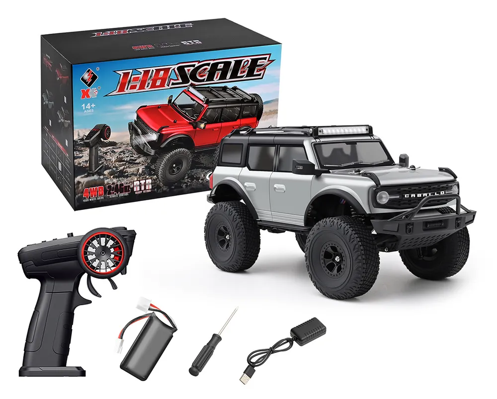 WL 184023 4WD Crawler 1/18 RTR Grå - 6