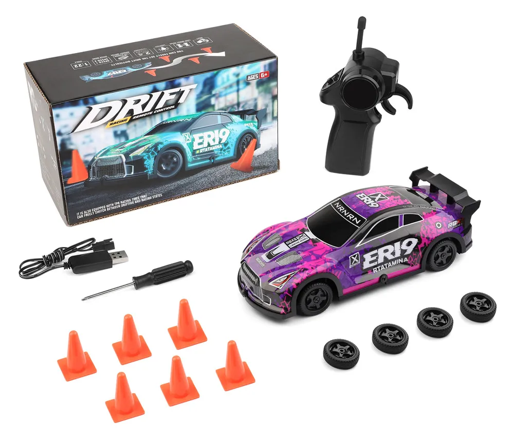 WL 22206 Drift Car 1/22 RTR Rosa - 9