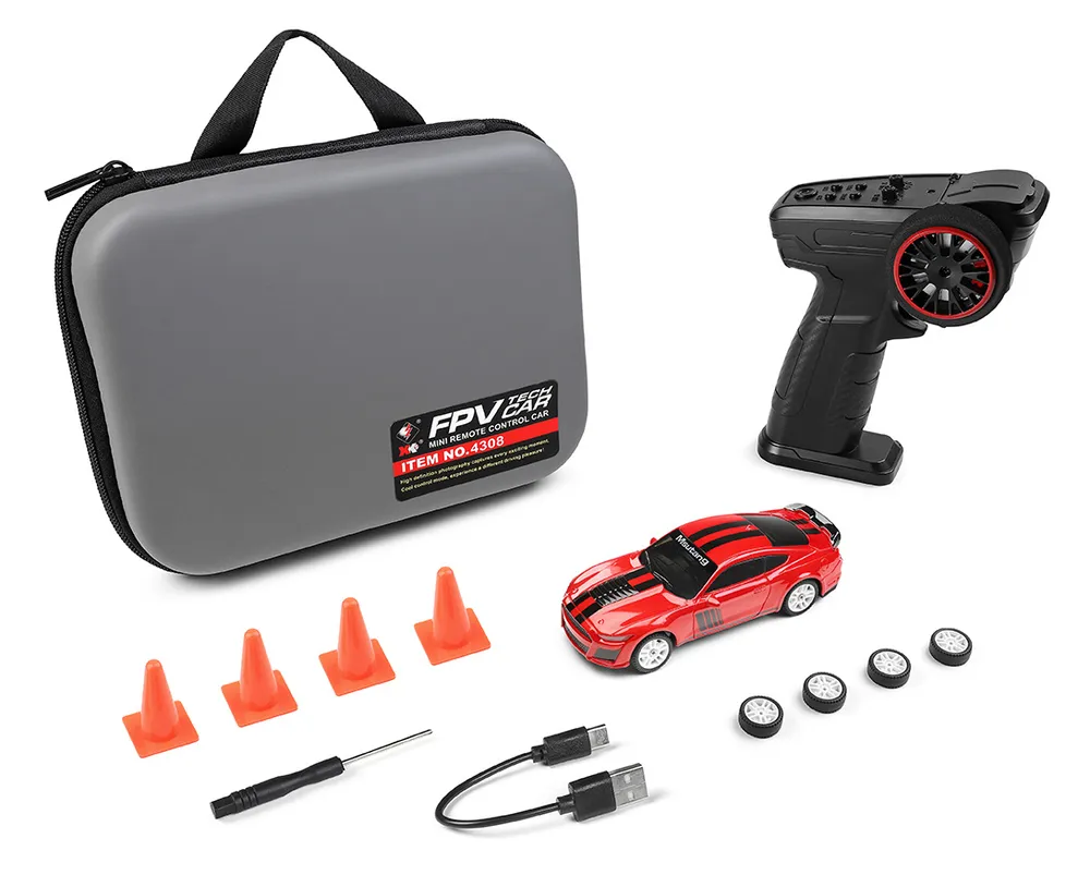 WL K4308 4WD Drift Car 1/43 RTR Röd - 2