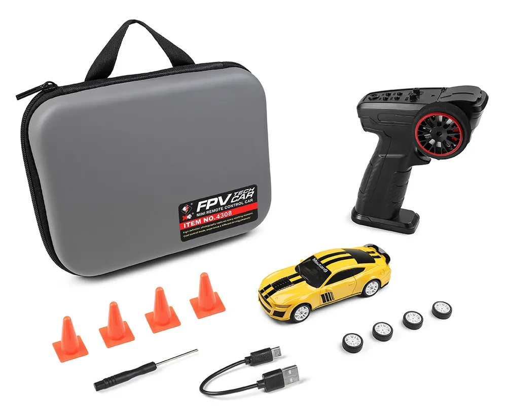 WL K4308 4WD Drift Car 1/43 RTR Gul - 8