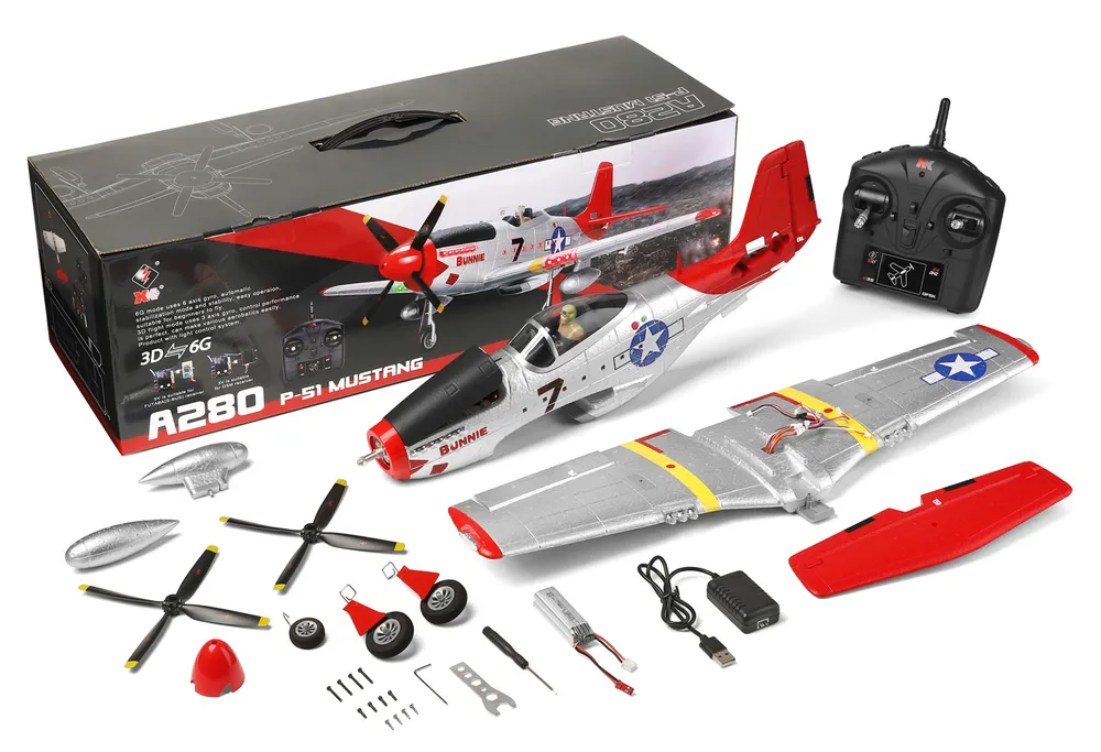 WL A280 P51 Mustang Warbird 560mm RTF - 10