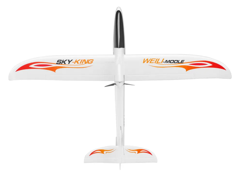 WL F959S Segelflyg 750mm RTF Röd - 4