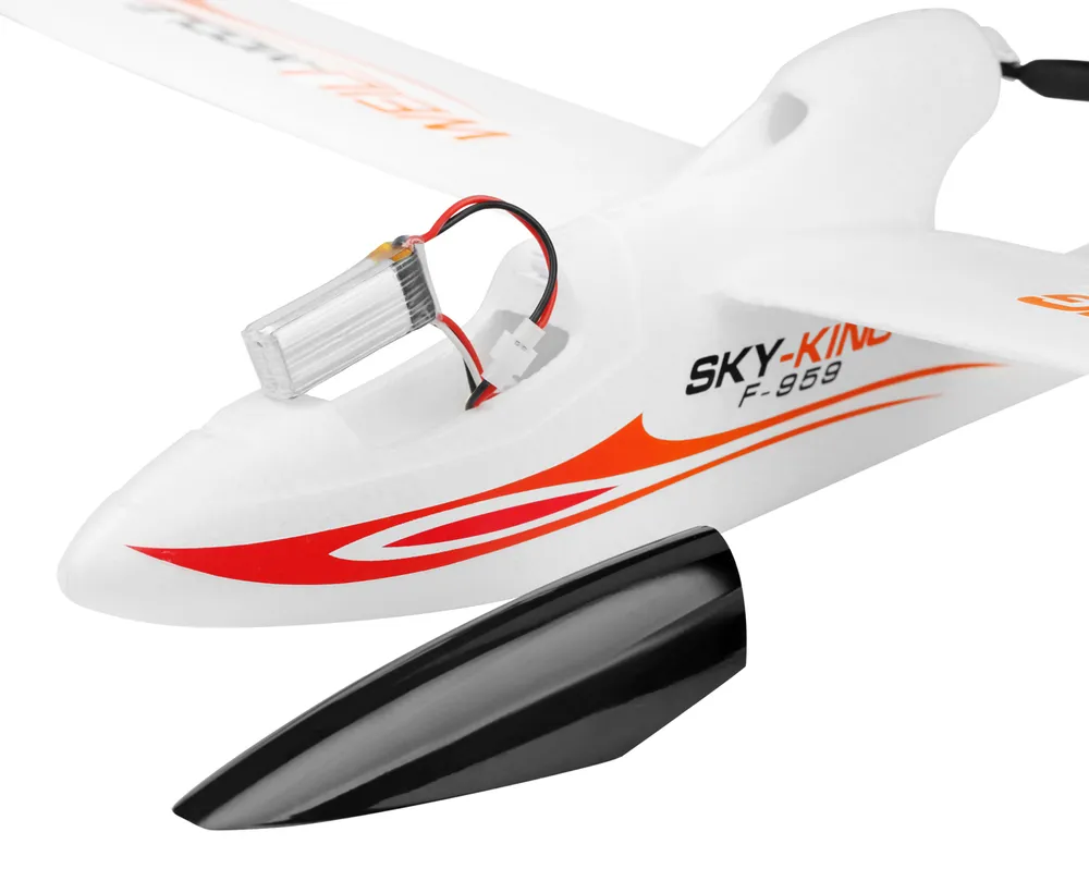 WL F959S Segelflyg 750mm RTF Röd - 7