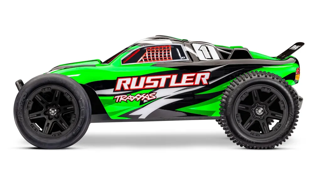 Rustler 2WD 1/10 RTR TQ EHD Grön-X USB-C Med Batteri/Laddare - 2