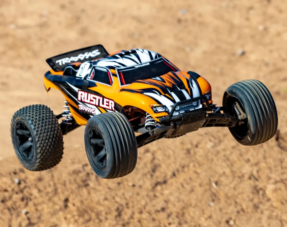 Rustler 2WD 1/10 RTR TQ EHD Orange-X USB-C Med Batteri/Laddare - 6