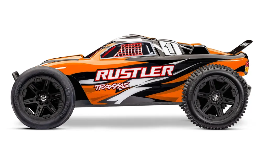 Rustler 2WD 1/10 RTR TQ EHD Orange-X USB-C Med Batteri/Laddare - 2