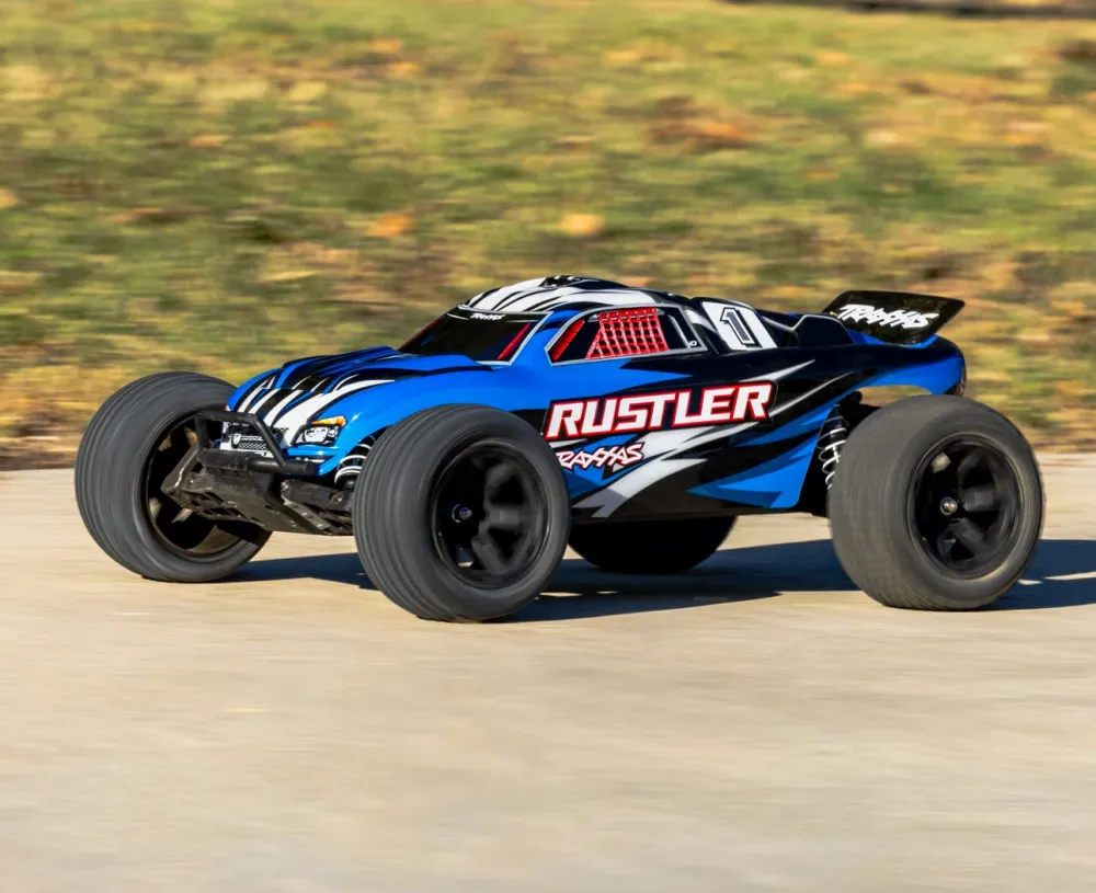 Rustler 2WD 1/10 RTR TQ EHD Blå-X USB-C Med Batteri/Laddare - 6