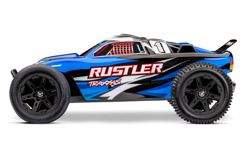 Rustler 2WD 1/10 RTR TQ EHD Blå-X USB-C Med Batteri/Laddare - 2