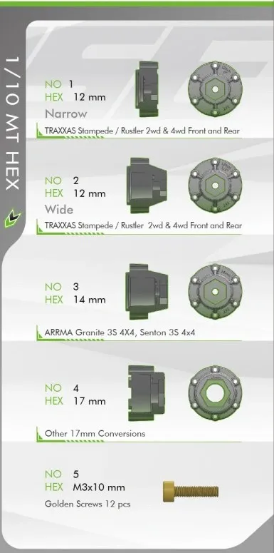 Däck & Fälg ST-ROCK 1/10 Soft (Lös 12, 14 & 17mm Hex) (2) - 6