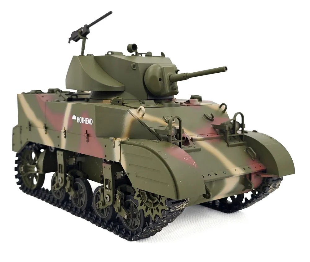 M5A1 Stuart RC Stridsvagn 1/16 Röd - 8