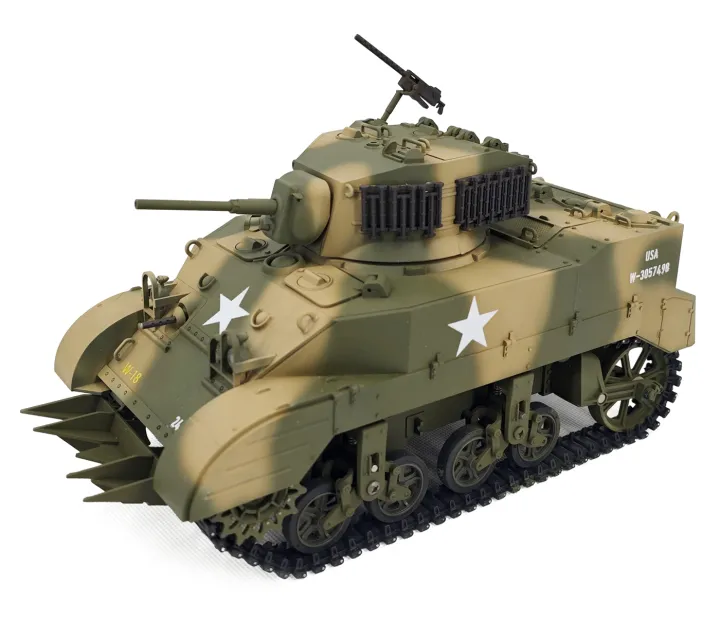 M5A1 Stuart RC Stridsvagn 1/16 Gul