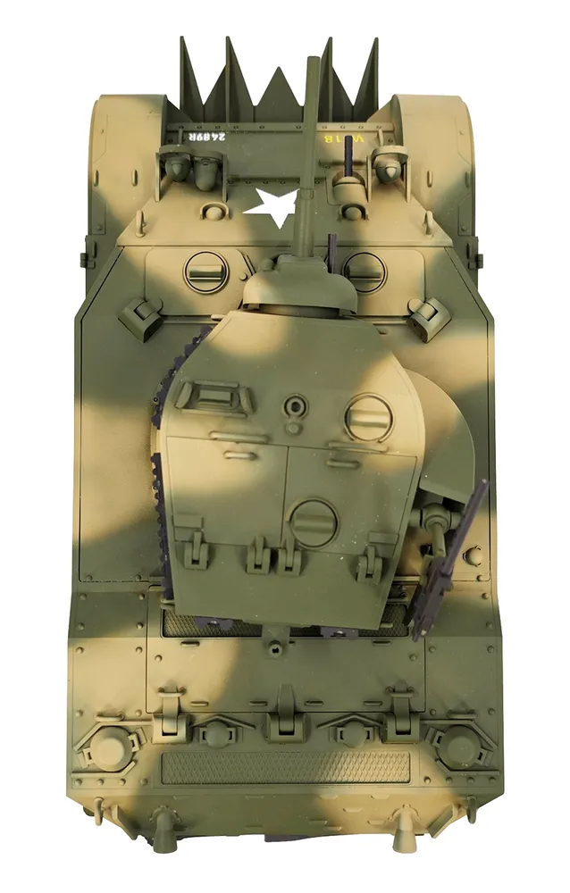 M5A1 Stuart RC Stridsvagn 1/16 Gul - 4