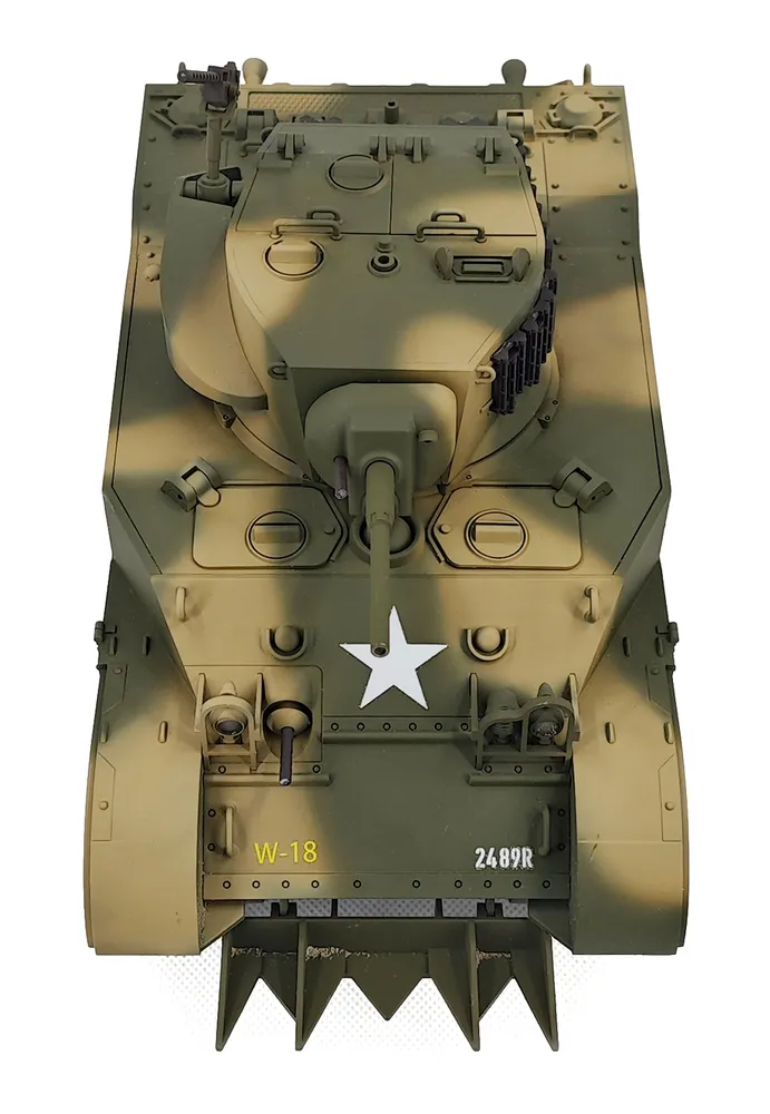 M5A1 Stuart RC Stridsvagn 1/16 Gul - 8