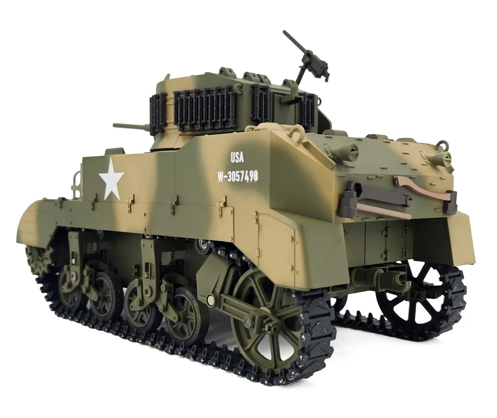 M5A1 Stuart RC Stridsvagn 1/16 Gul - 10