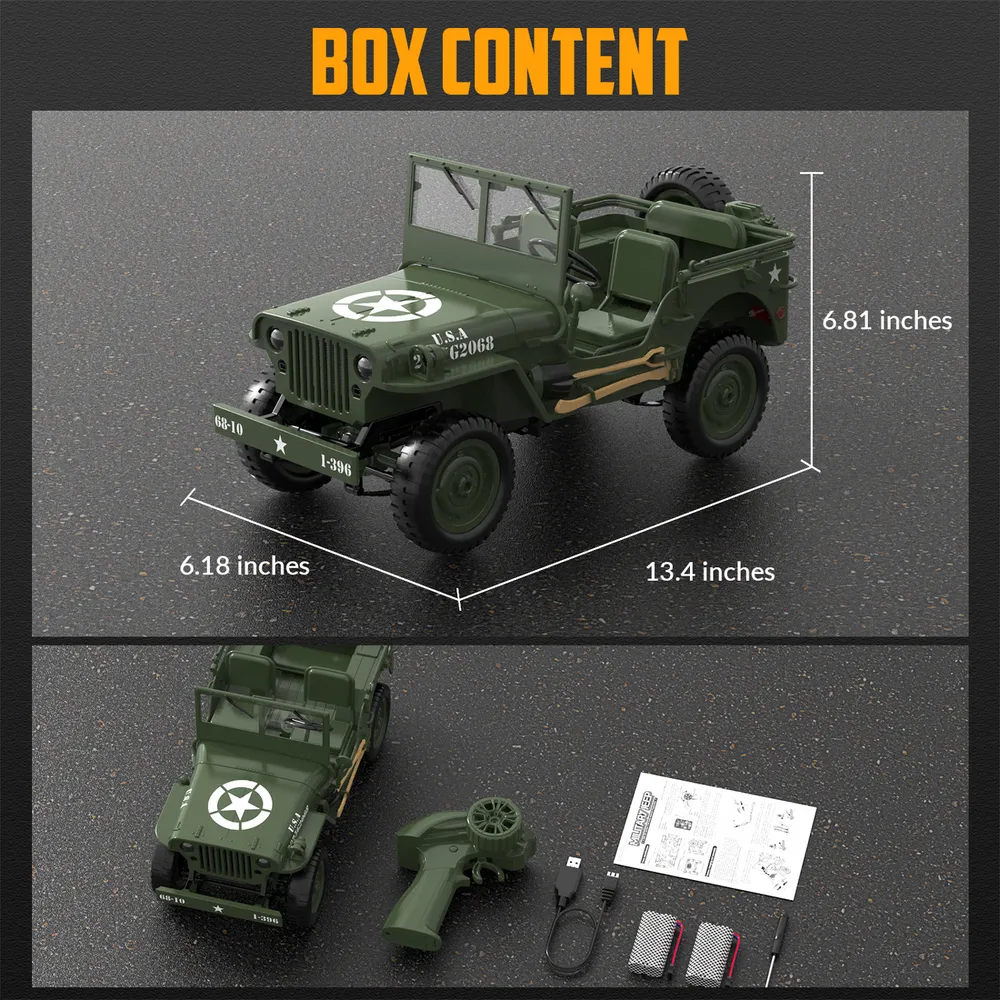RC Crawler 1/10 4WD 1941 Willys MB - 4