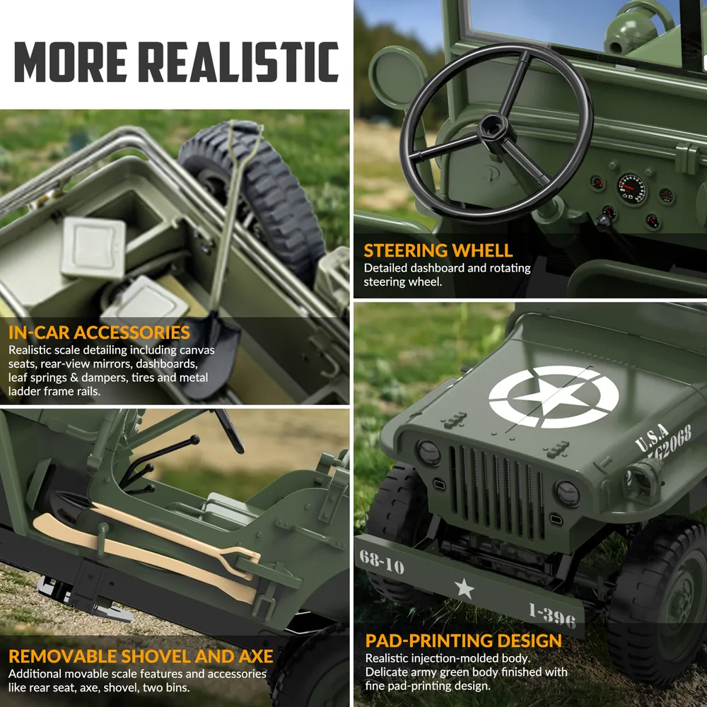 RC Crawler 1/10 4WD 1941 Willys MB - 5