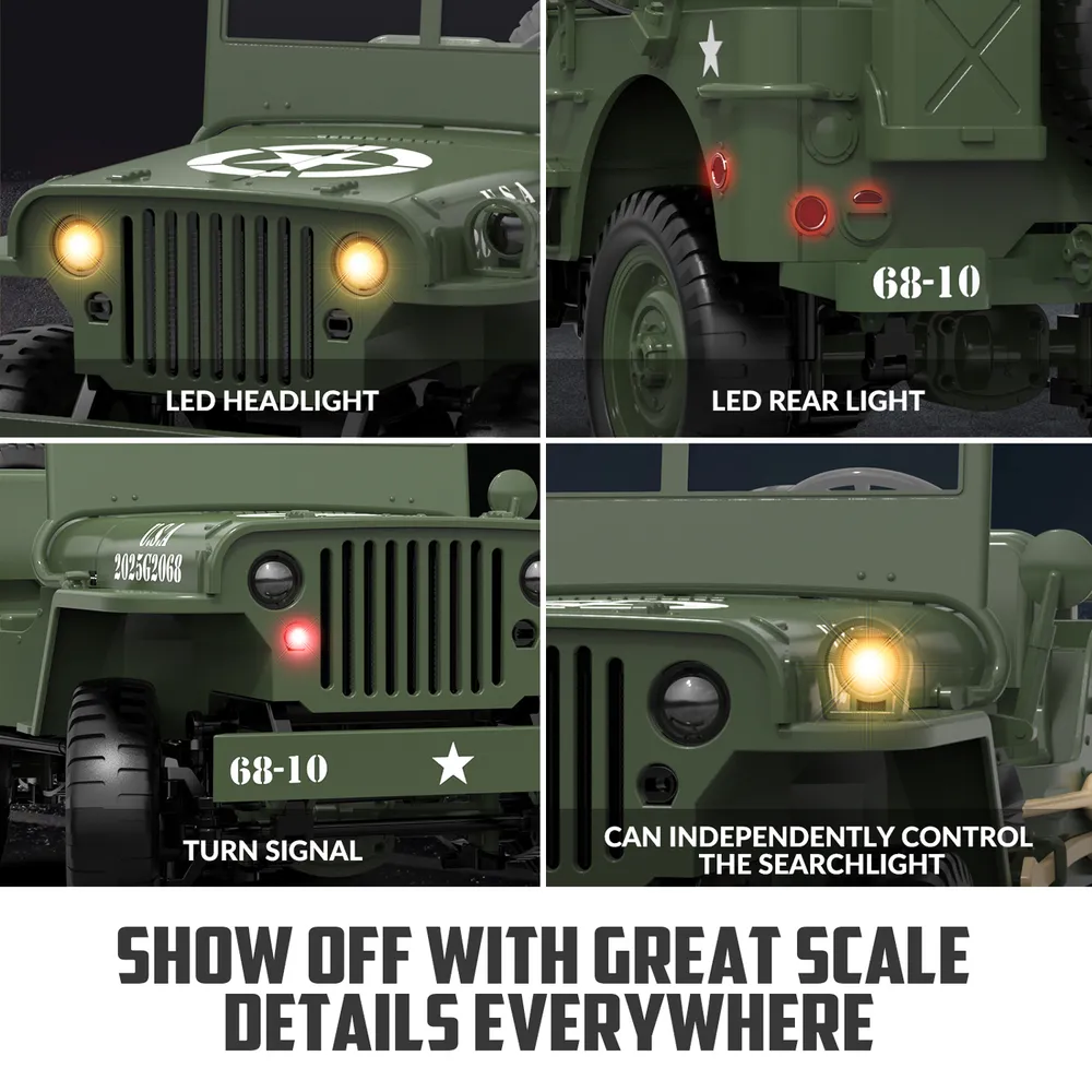 RC Crawler 1/10 4WD 1941 Willys MB - 6