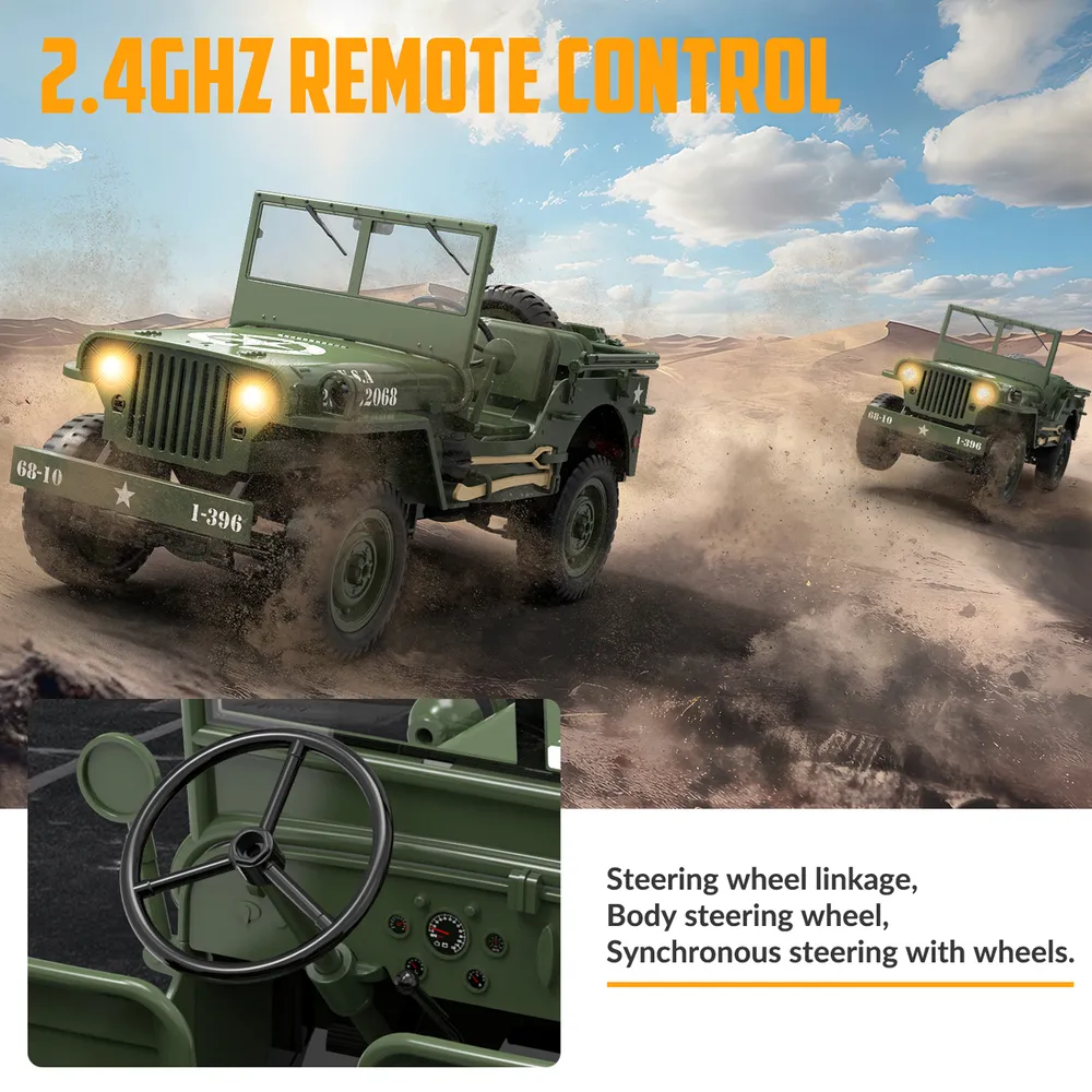 RC Crawler 1/10 4WD 1941 Willys MB - 8