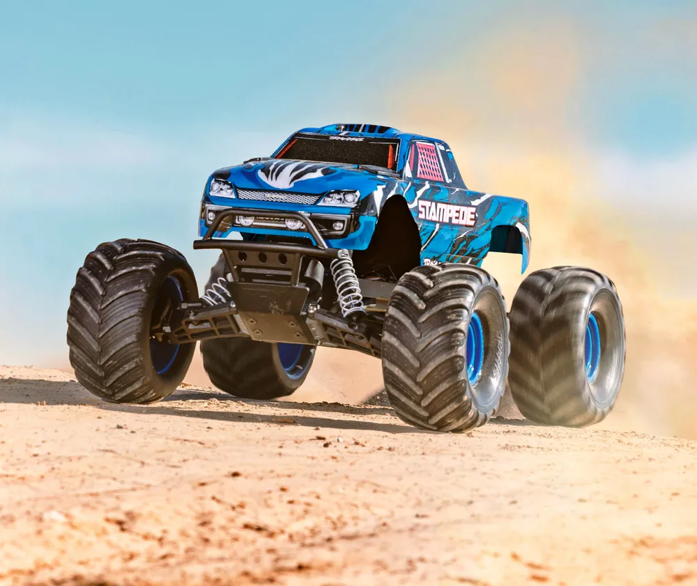 Stampede 2WD 1/10 RTR TQ EHD BlåX USB-C - Med Batteri/Laddare - 7