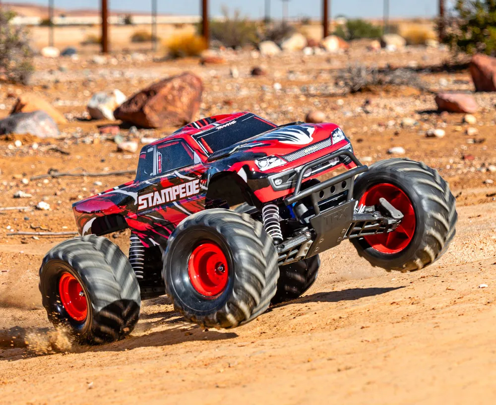 Stampede 2WD 1/10 RTR TQ EHD RödX USB-C - Med Batteri/Laddare - 5