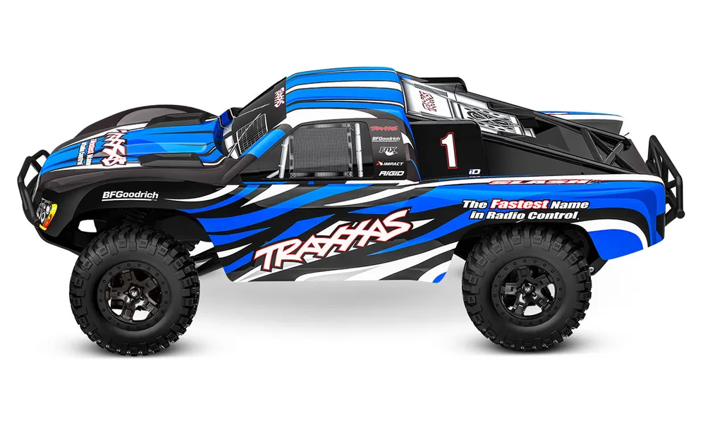 Slash 2WD 1/10 RTR TQ Blå-X EHD Clipless USB - Med Batteri/Laddare - 3