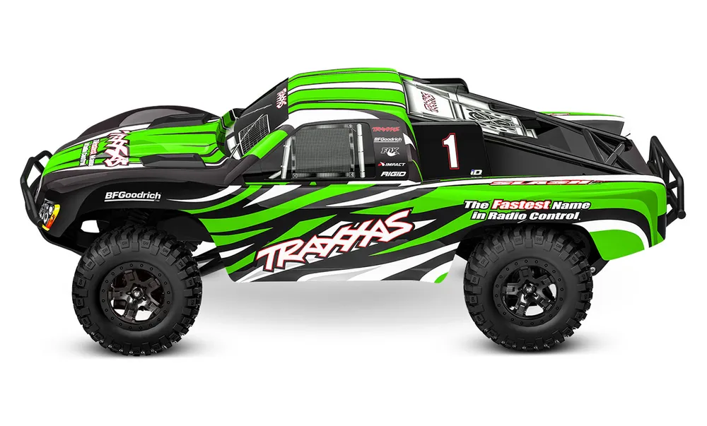 Slash 2WD 1/10 RTR TQ Grön-X EHD Clipless USB - Med Batteri/Laddare - 3
