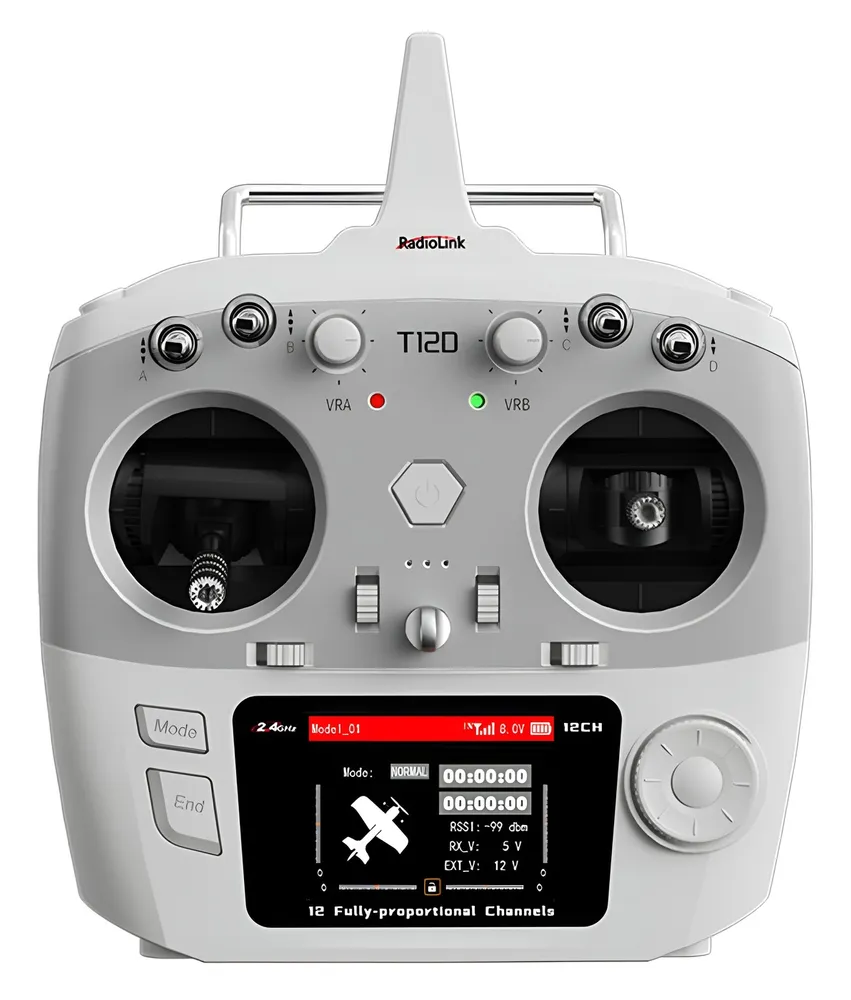 T12D Mode-2 RC Sändare med 2x R12F Mottagare