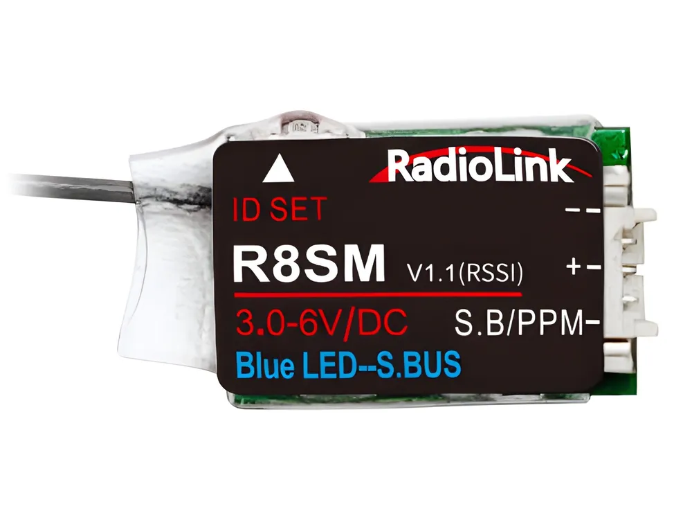 Mottagare Mini R8SM 8-kanaler (T8FB, T8S, T16D, T12D)