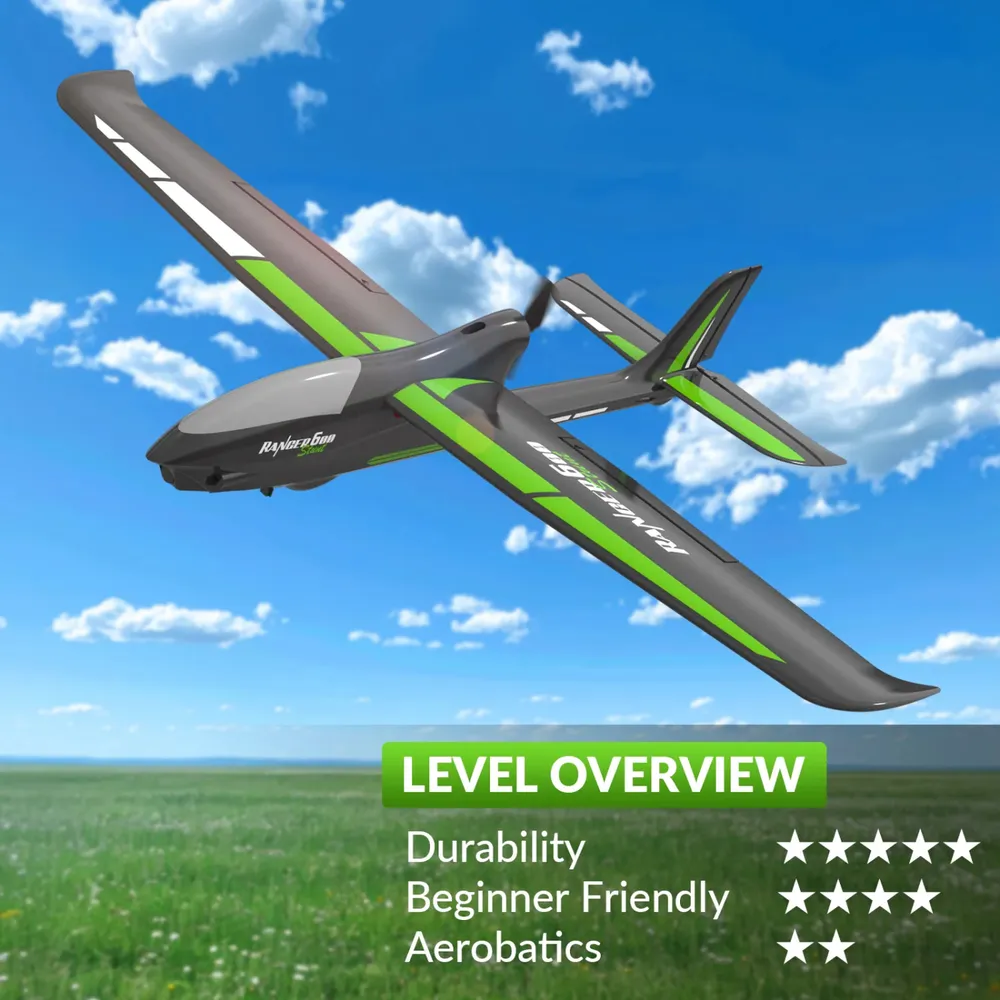 Ranger 600 Gyro 4-Kanals 600mm RTF Svart - 5