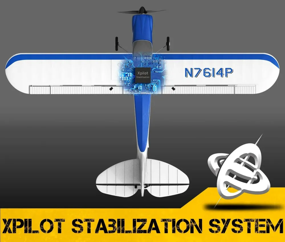 Sport Cub 500 Gyro 4-Kanals 500mm RTF Blå - 4