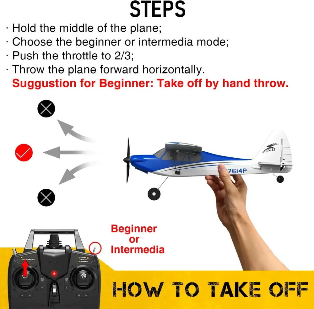 Sport Cub 500 Gyro 4-Kanals 500mm RTF Blå - 9