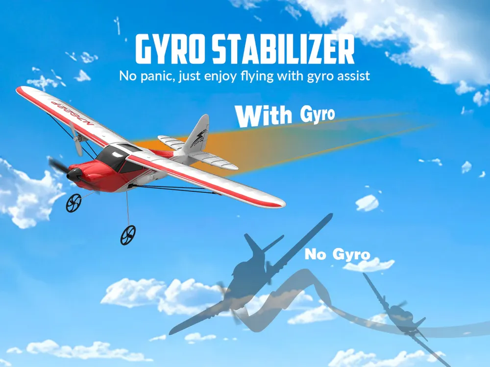 Sport Cub 500 Gyro 4-Kanals 500mm RTF Röd - 6
