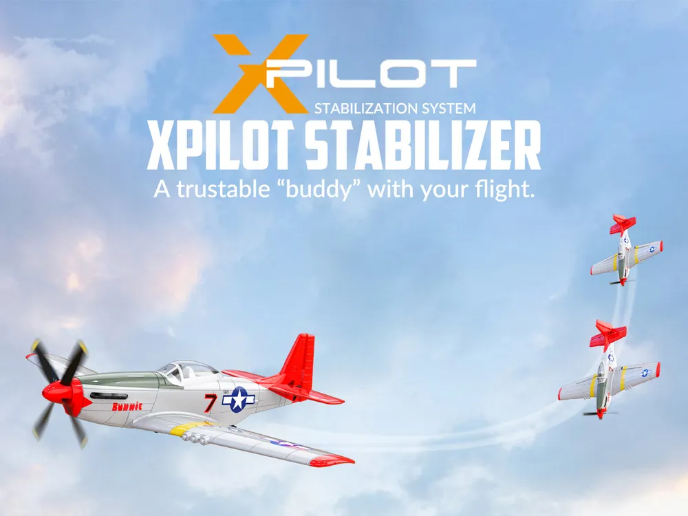 P51D Mustang Gyro 4-Kanals 400mm RTF - 3