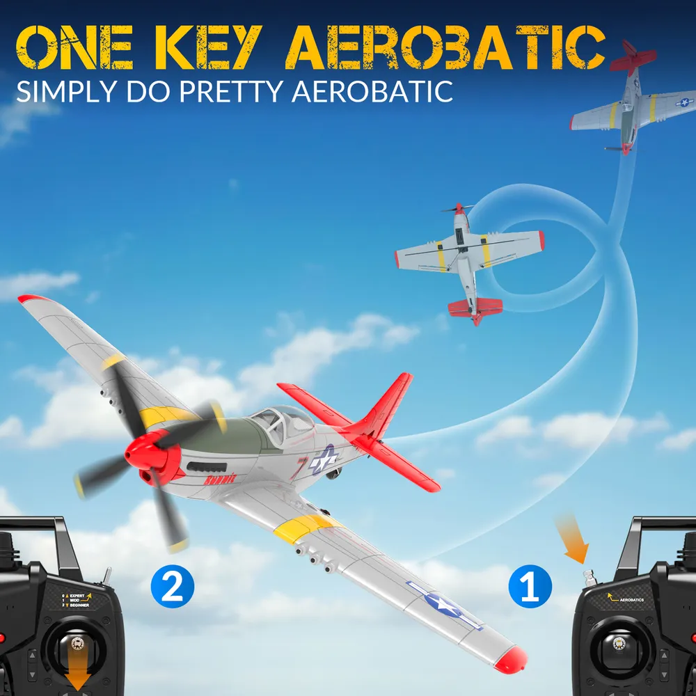 P51D Mustang Gyro 4-Kanals 400mm RTF - 9
