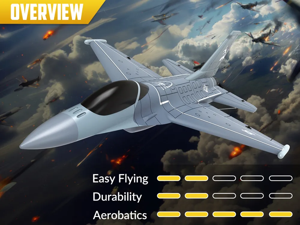 F16 Fighting Falcon Gyro 4-Kanals 270mm RTF - 10