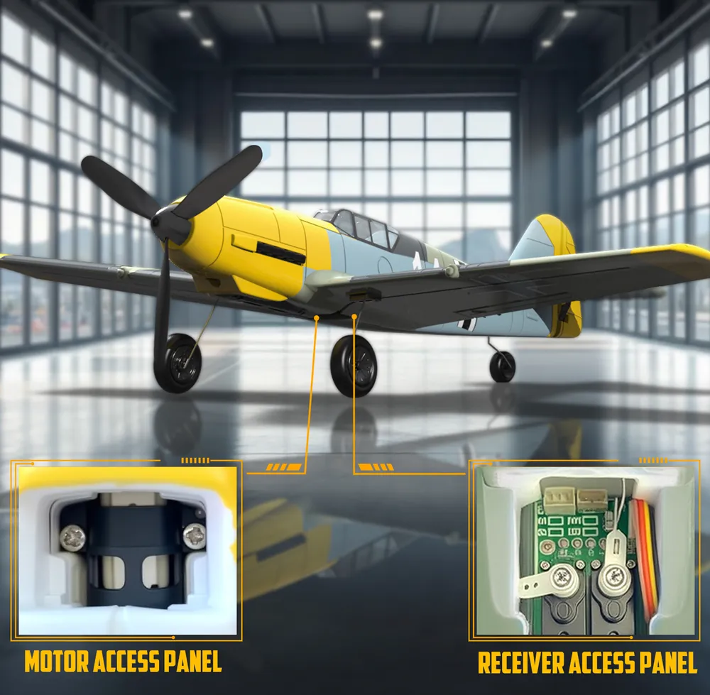 BF109 E Gyro 4-Kanals 400mm RTF - 9