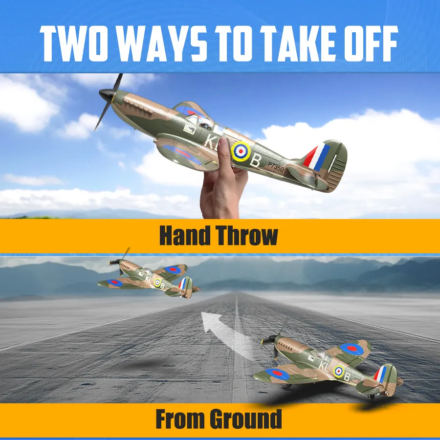 Spitfire Gyro 4-Kanals 400mm RTF - 4